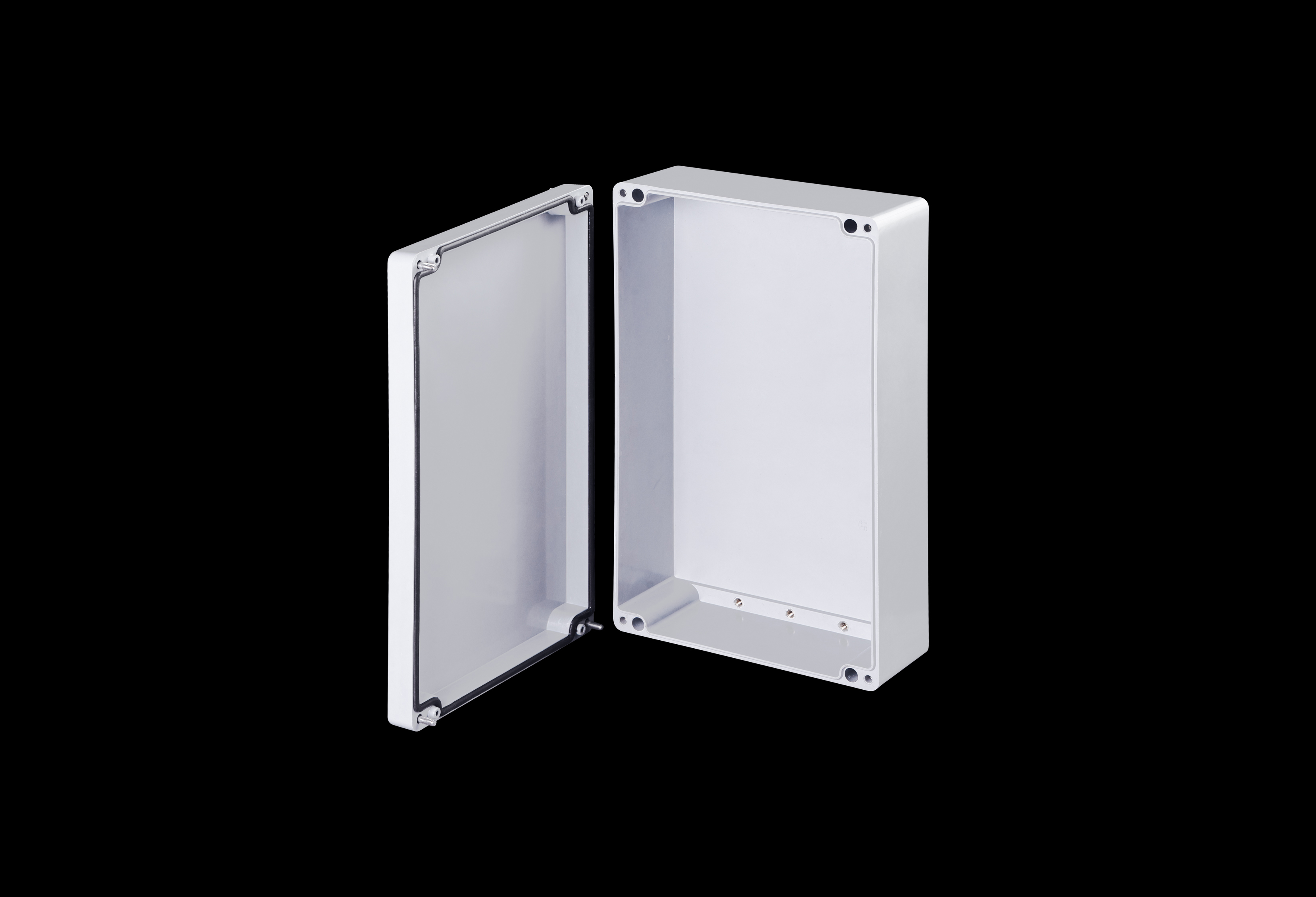 Fiberglass Enclosure  10 x 16 x 5 Inches DuraBoxx Series Shallow with Opaque Lift Off Cover by Stahlin