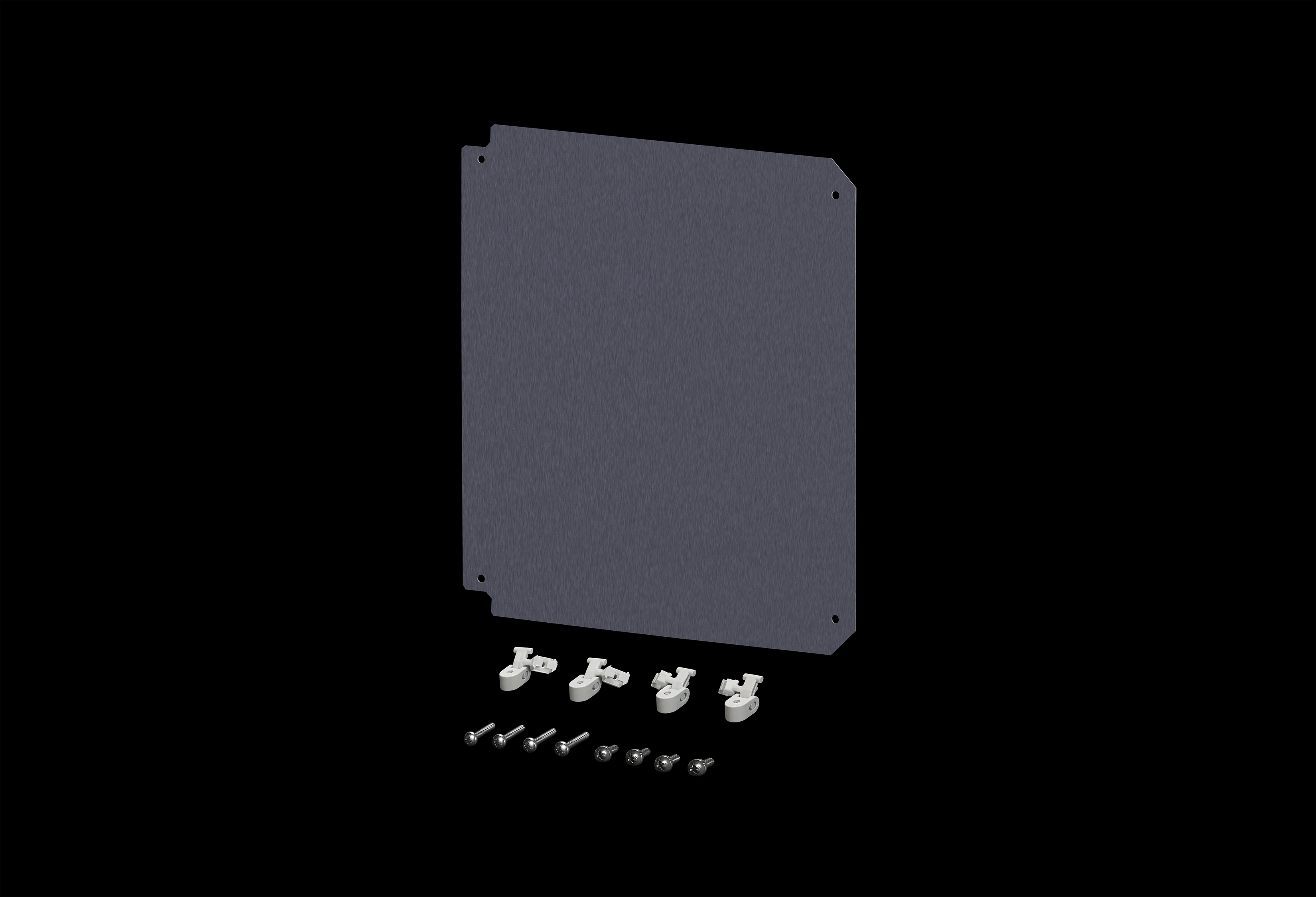 DSDFSPK1614.jpg Diamond Shield SpeedPanel Mounting Kit with 10 x 8 Inches Aluminum Dead Front Swing Panel by Stahlin