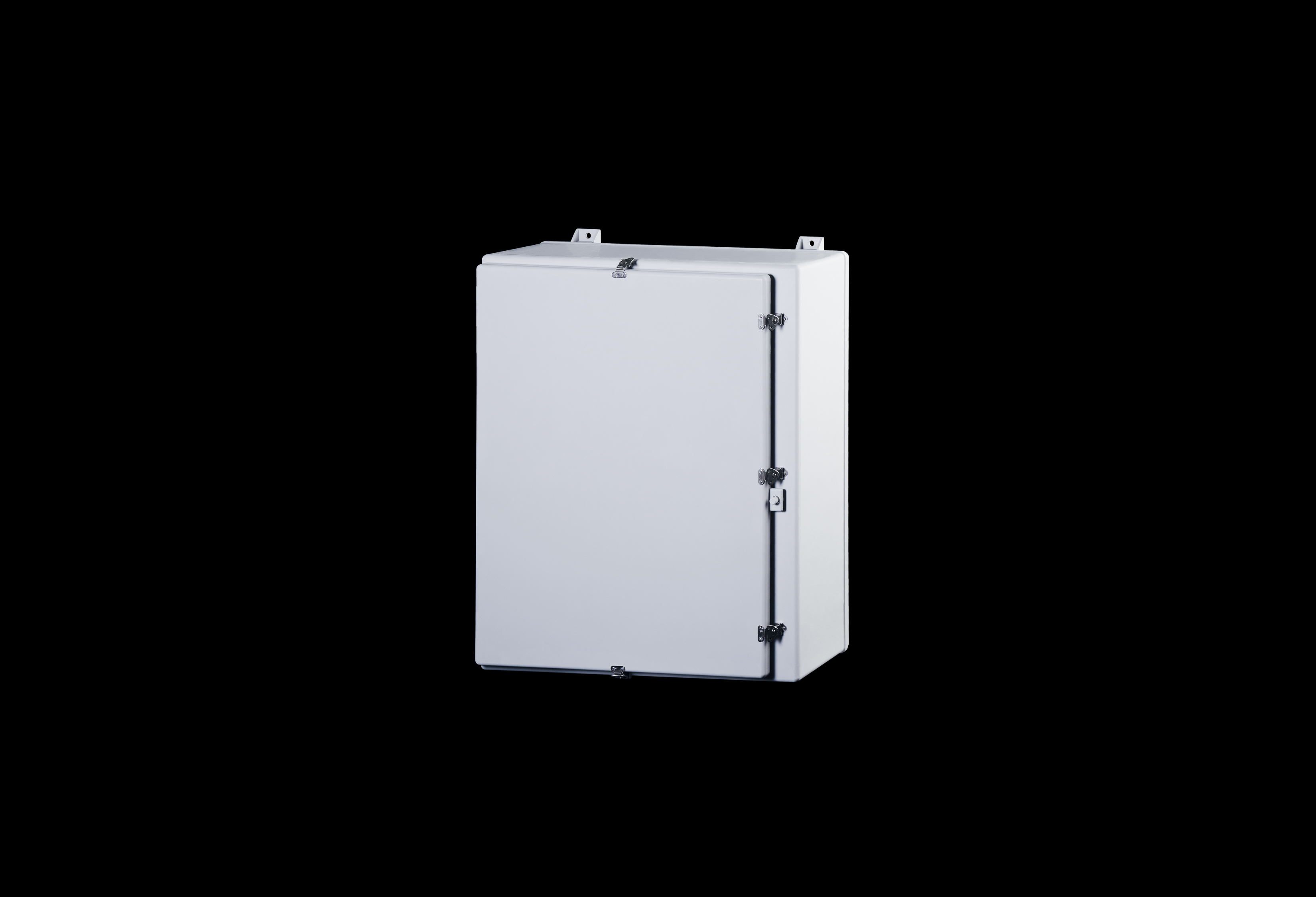 N363010HWT-QFL-Closed.jpg Fiberglass Enclosure 36 x 30 x 10 Inches N Series Large with Stainless Steel Hinged, Latched Opaque Cover by Stahlin