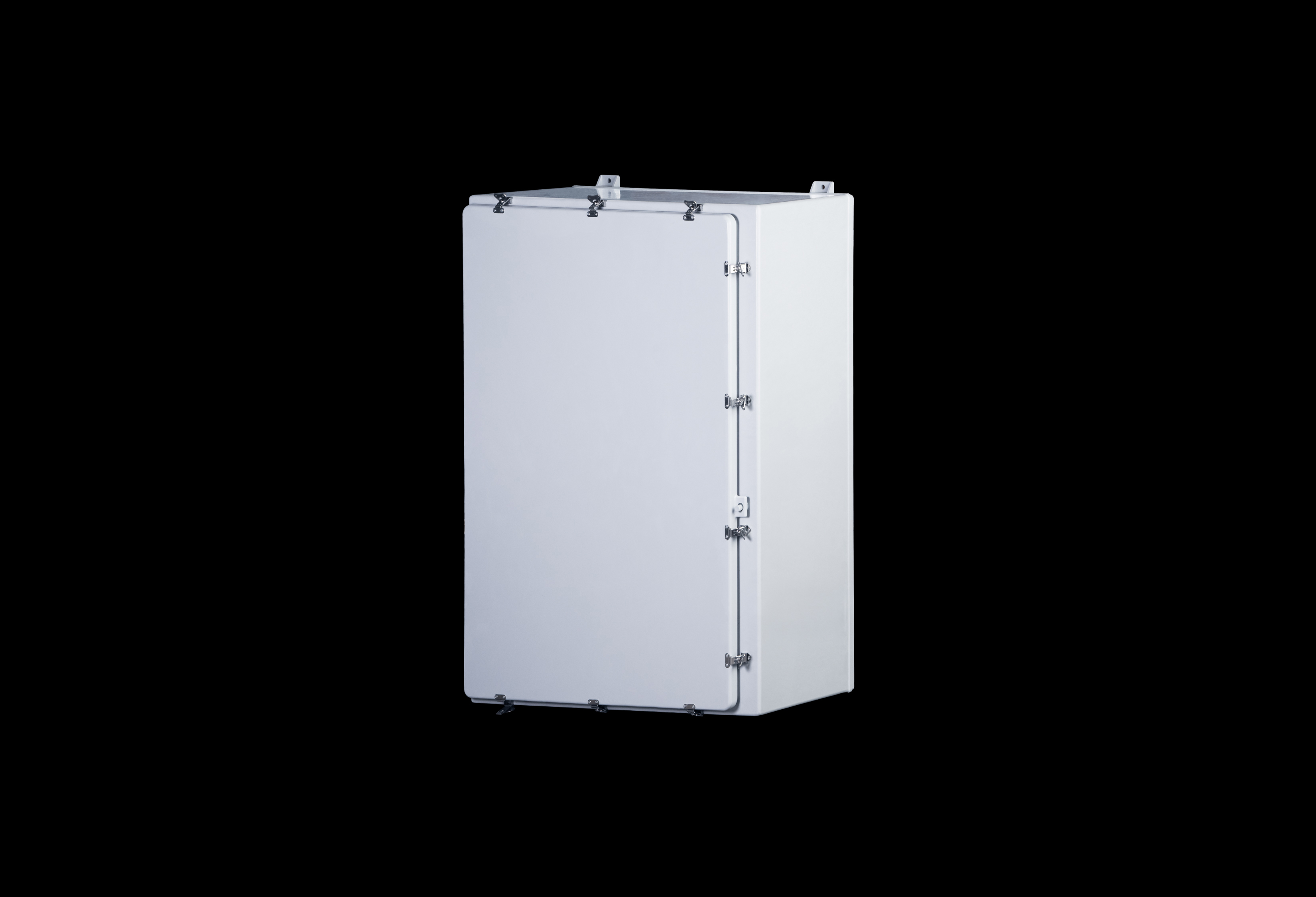 N483616HWT-QFL-Closed.jpg Fiberglass Enclosure 48 x 36 x 12 Inches N Series Large with Stainless Steel Hinged, Latched Opaque Cover by Stahlin