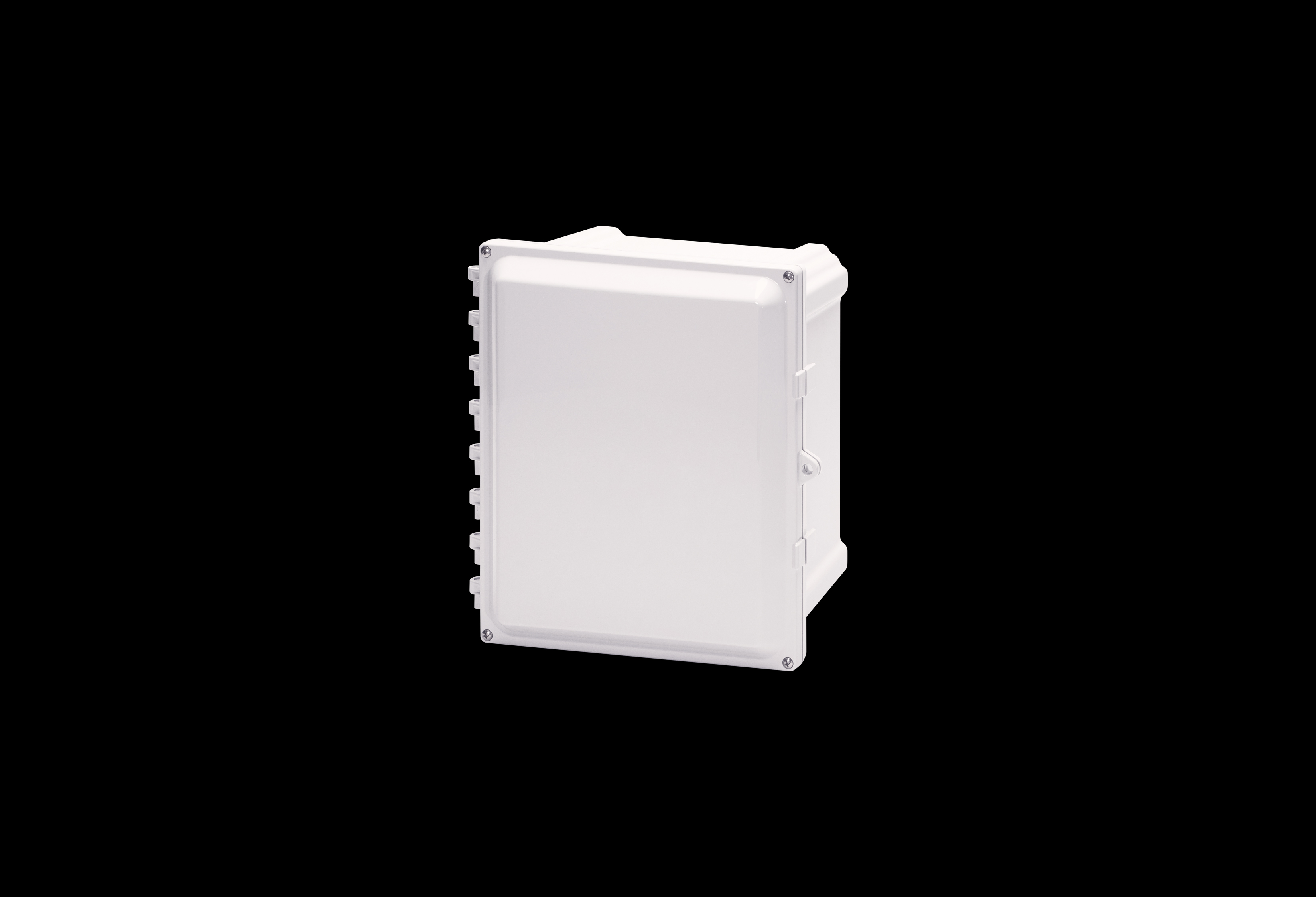 PC1816HW-QFL-Closed.jpg Polycarbonate Enclosure 18 x 16 x 10 Inches PolyStar Series HW Opaque Screw Down Cover without Latches by Stahlin