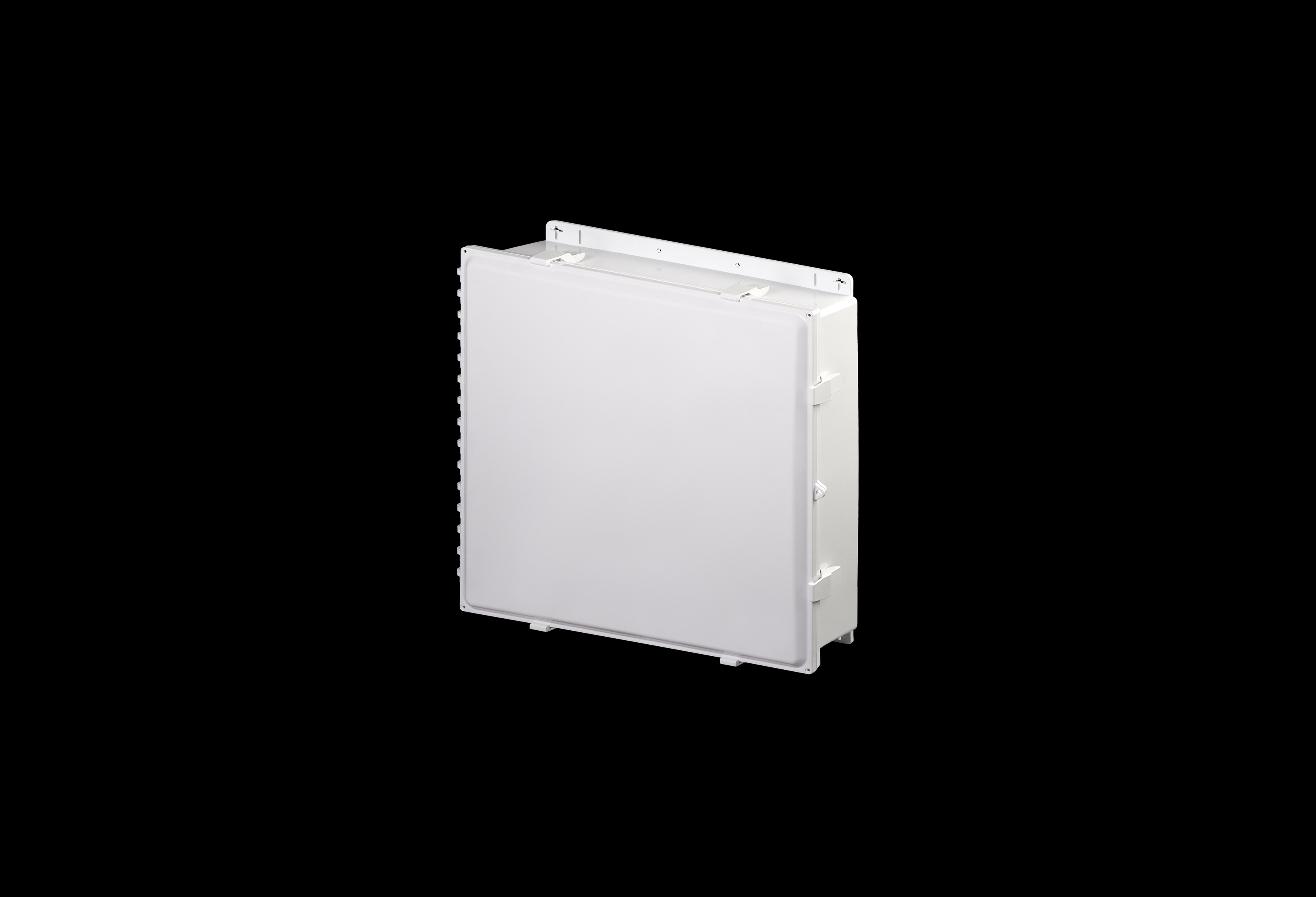 PC242406-QFL-Closed.jpg Polycarbonate Low Profile Enclosure 24 x 24 x 6 Inches PolySlim™ Series with Opaque Cover by Stahlin