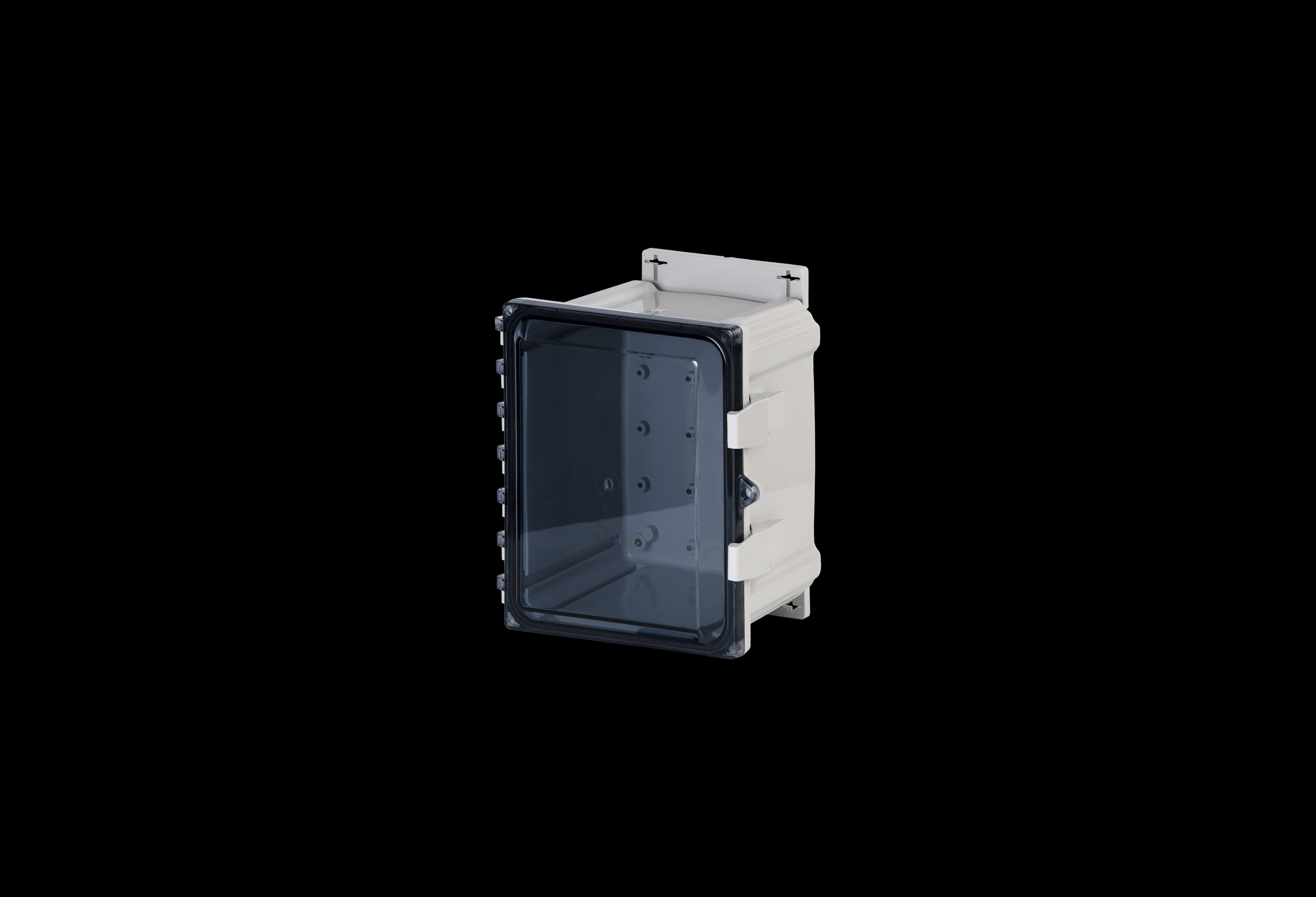 Polycarbonate Enclosure 10 x 8 x 6 Inches PolyStar Series with Clear Cover and Flange Kit by Stahlin