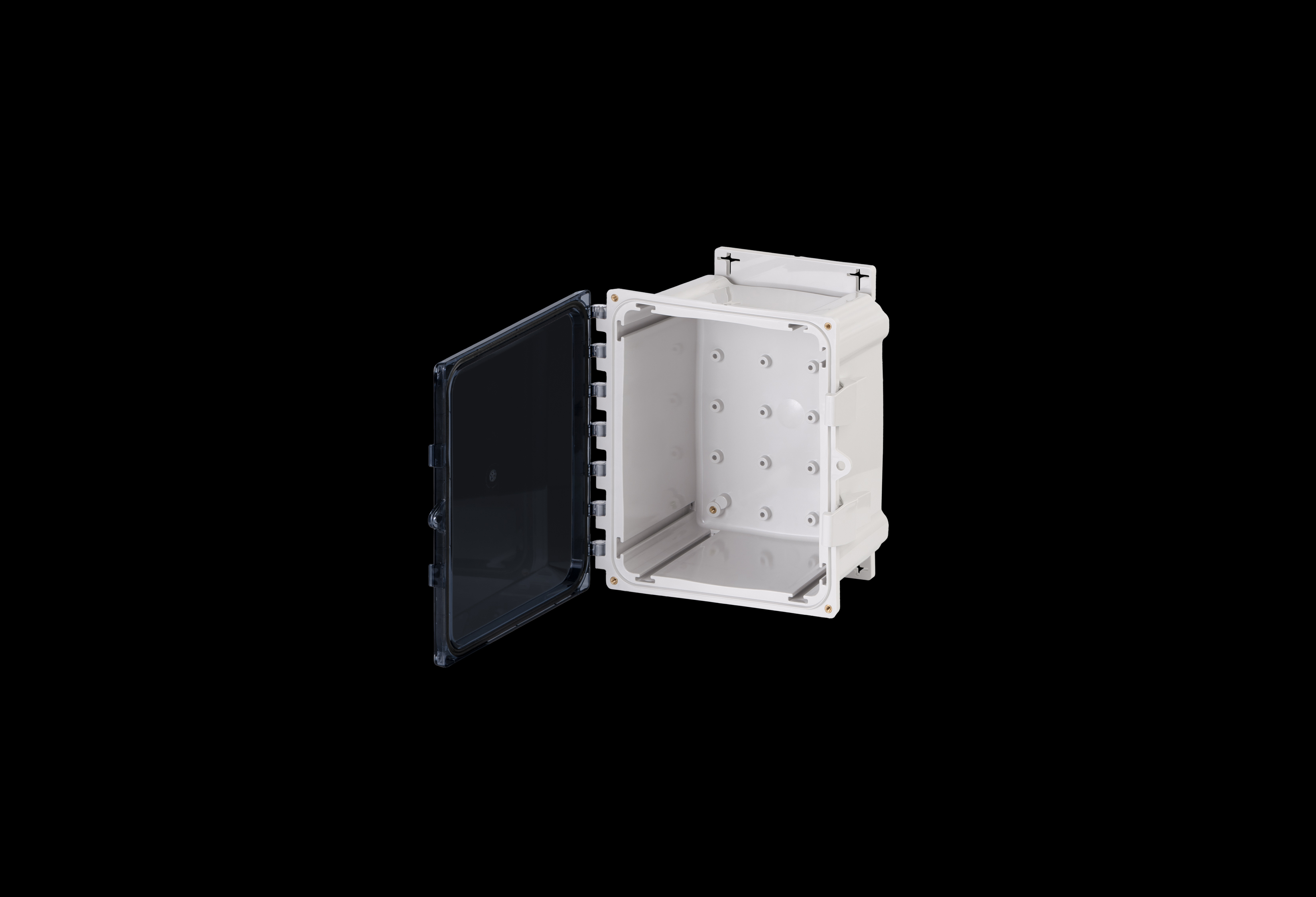 Polycarbonate Enclosure 10 x 8 x 6 Inches PolyStar Series with Clear Cover and Flange Kit by Stahlin